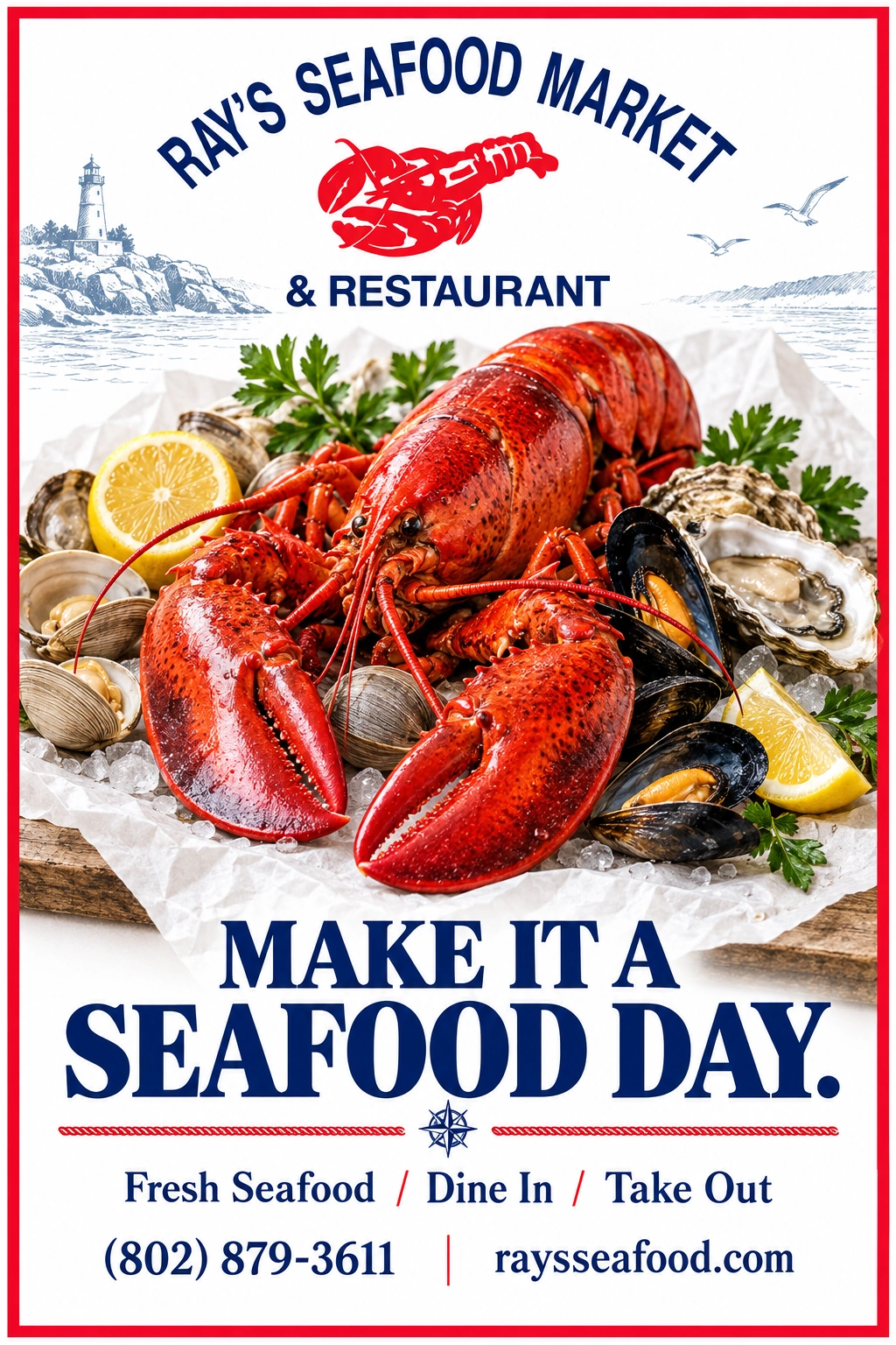 Ray's Seafood Market & Restaurant advertisement